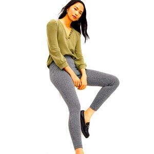 Petite Houndstooth Leggings L